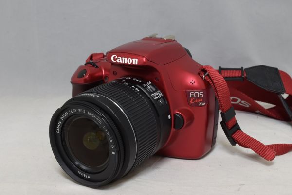 カメラハウスCanon EOS kiss X50 18-55 IS スマホ転送 cm19 - デジタル